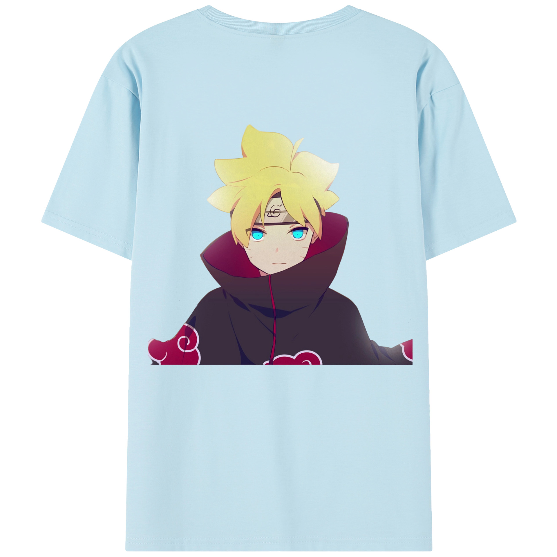 （画像用） NARUTO -ナルト- うずまき ボルト Uzumaki Boruto 綿100％半袖Tシャツ（背面プリント）